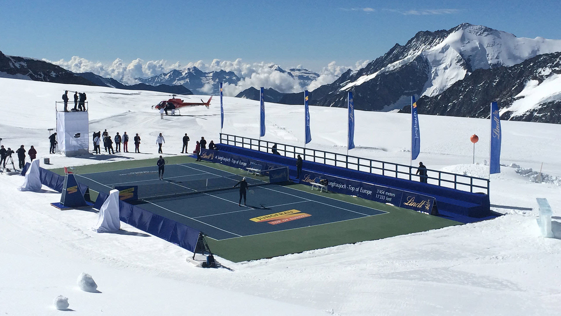 Sports floor at more than 3.400 metres altitude