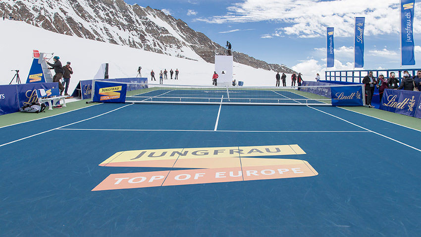 Sports floor at more than 3.400 metres altitude