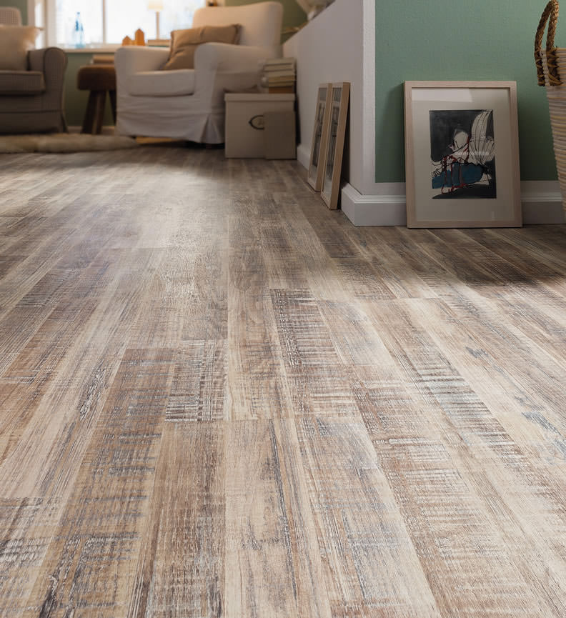 Laminat T75 3Stab Robinie weiss geschliffen  Int01