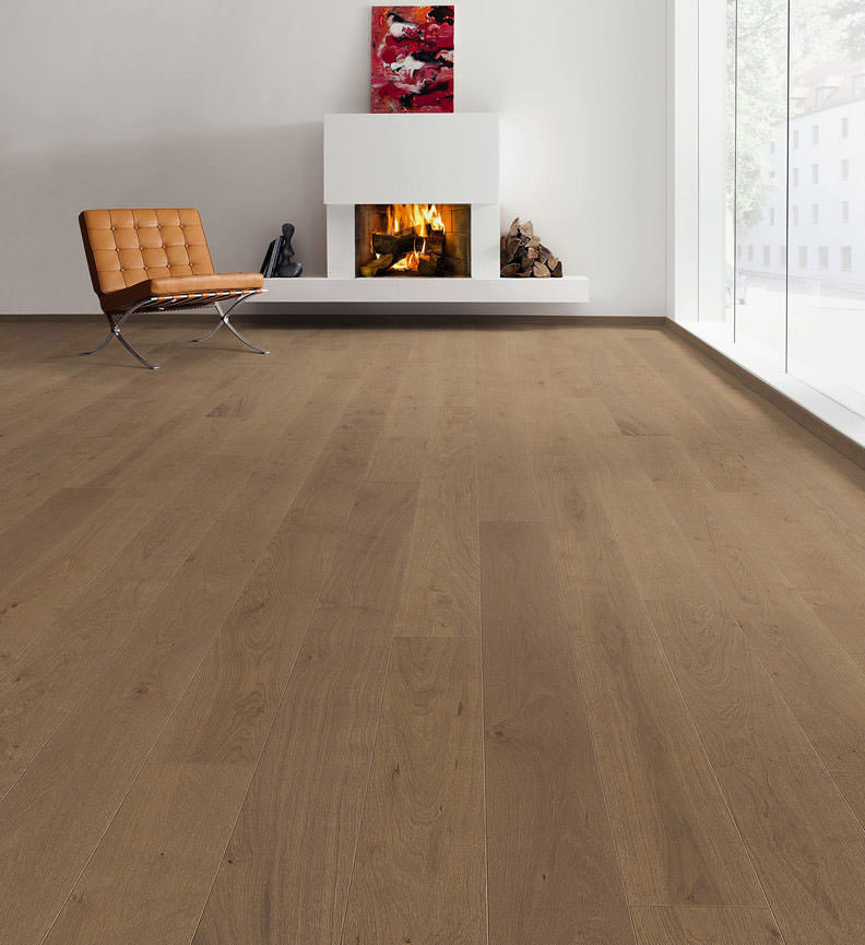 Parkett LA 4V Eiche Puro smoke Markant 4V strukt  QV