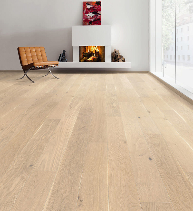 Parkett LA 4V Eiche Puro weiss Country struk  QV