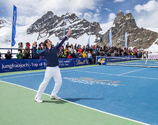 Sports floor at more than 3.400 metres altitude