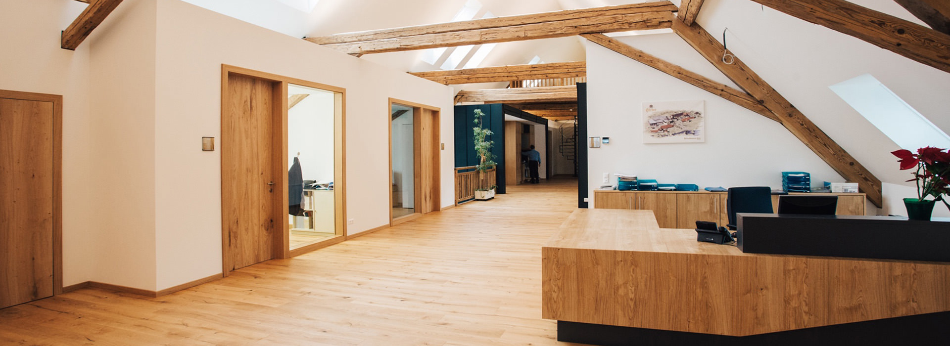 modern office in former stable