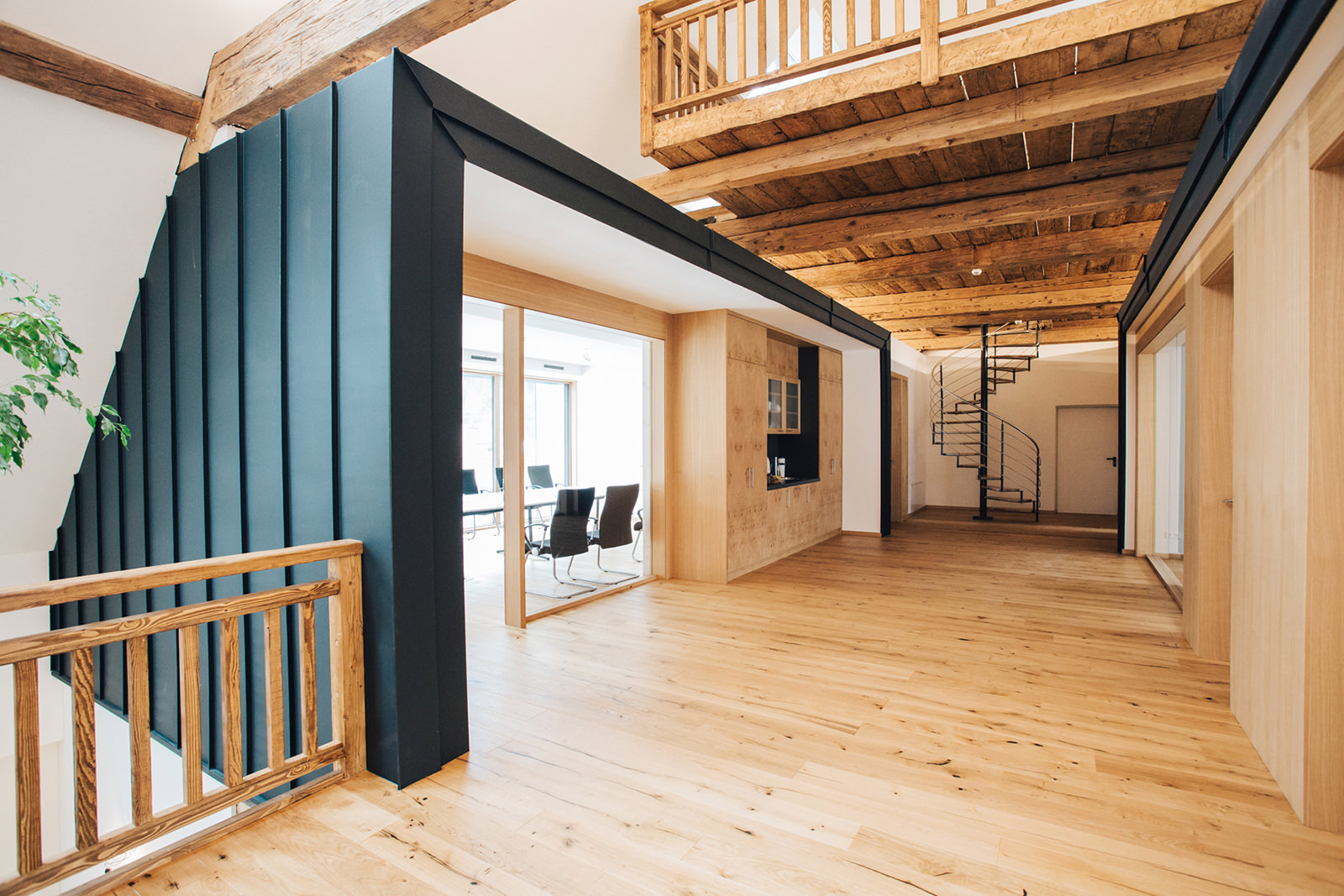 modern office in former stable