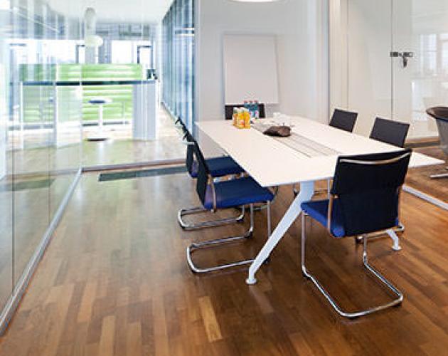 Fine parquet flooring creates a firm foundation in the abstract world of software development