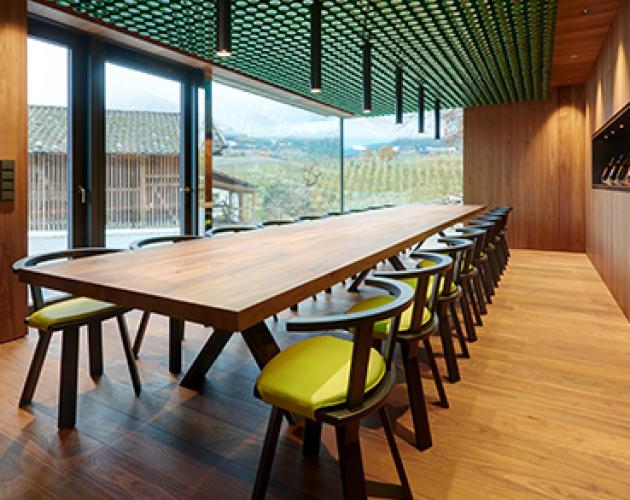 an exquisite wine tasting room for exquisite tipples